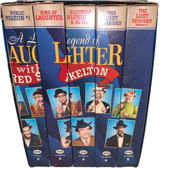 1997 Red Skelton A Legend of Laughter 5 VHS Collector Series Boxed Set Sealed! - Picture 4 of 8
